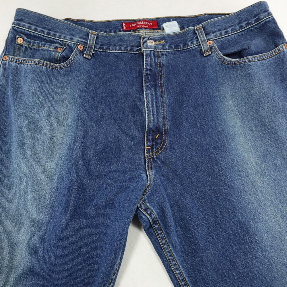 Vintage Y2K Levi's 527 42x32 Act 40x32 Jeans Baggy Wide Leg Skater Grunge Denim‎ - Picture 4 of 16